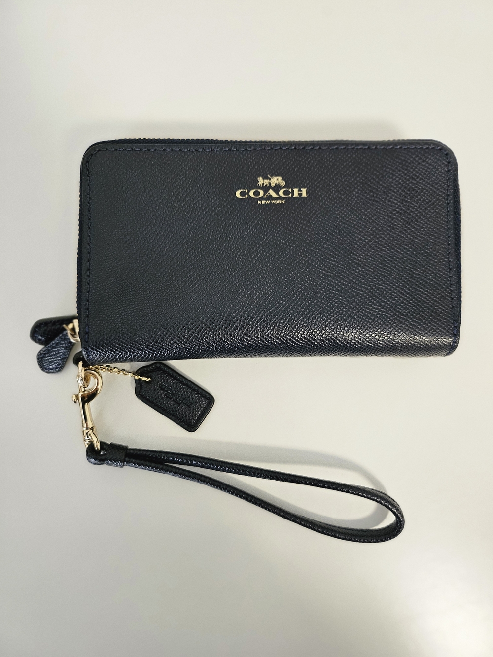 Coach Navy Wristlet Wallet